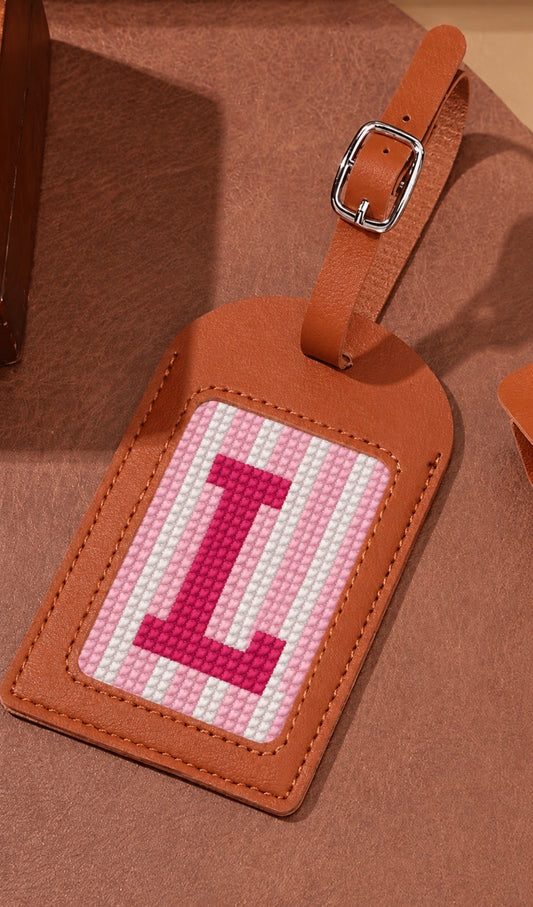 Monogram Luggage Tag Stitch Night 08.18.26