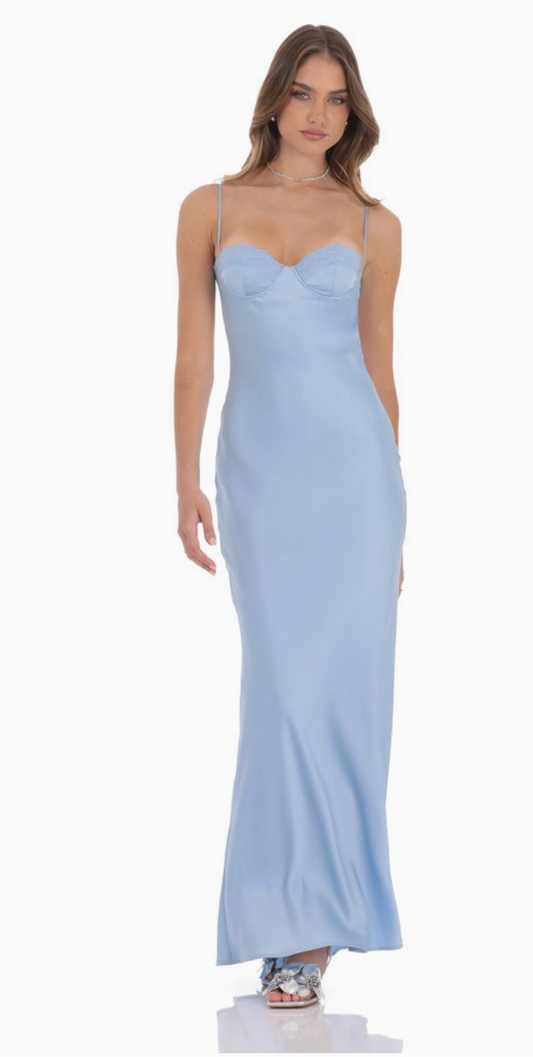 Satin Open Formal Dress