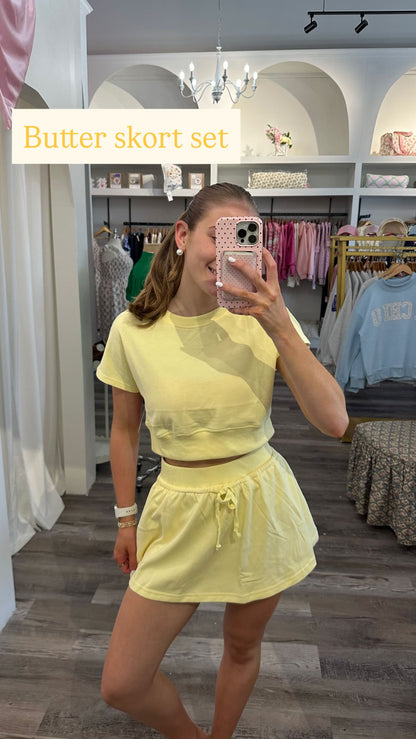 Butter Skort Set