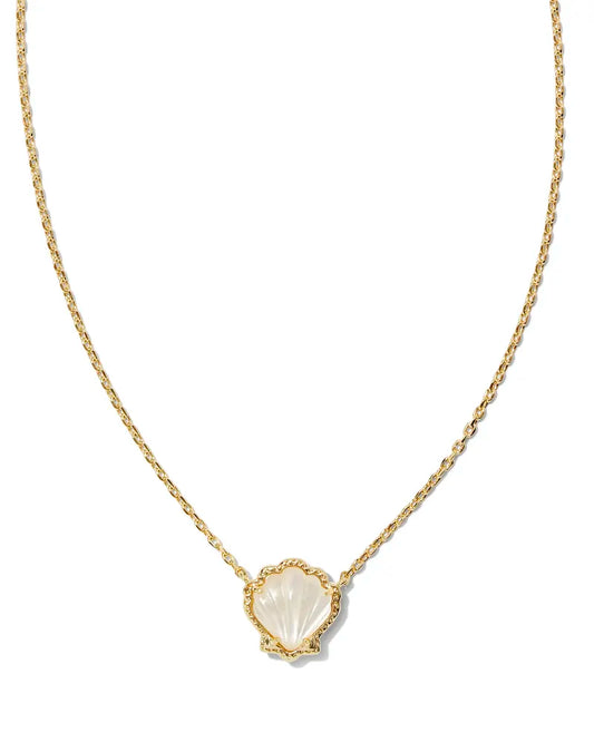BRYNNE SHELL GOLD MOTHER OF PEARL NECKLACE