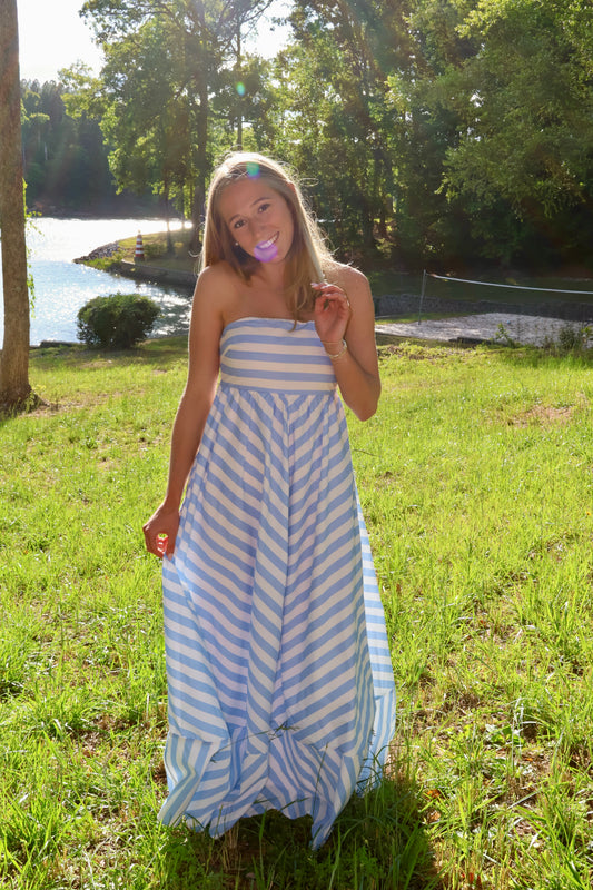 Stripes Maxi Dress
