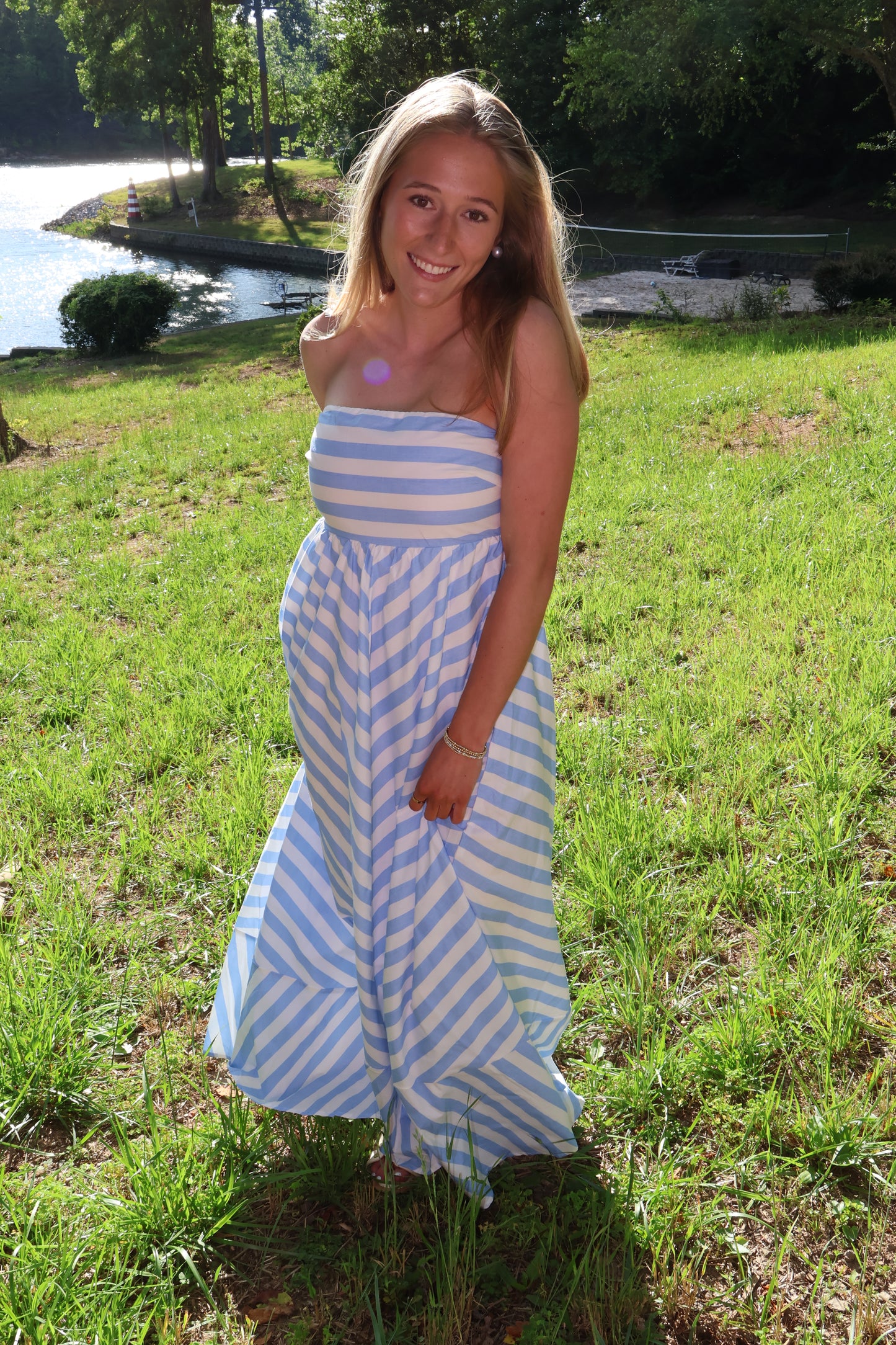 Stripes Maxi Dress