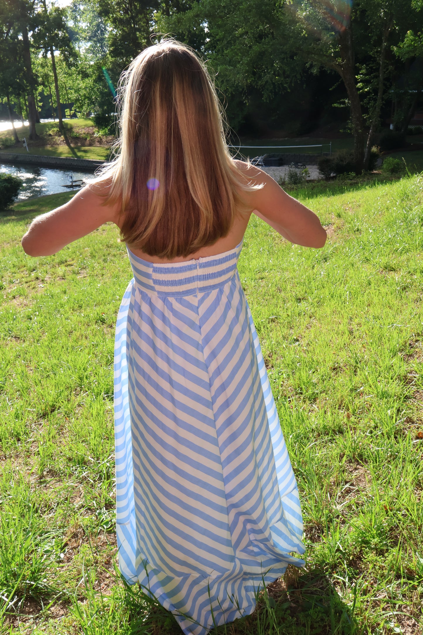 Stripes Maxi Dress