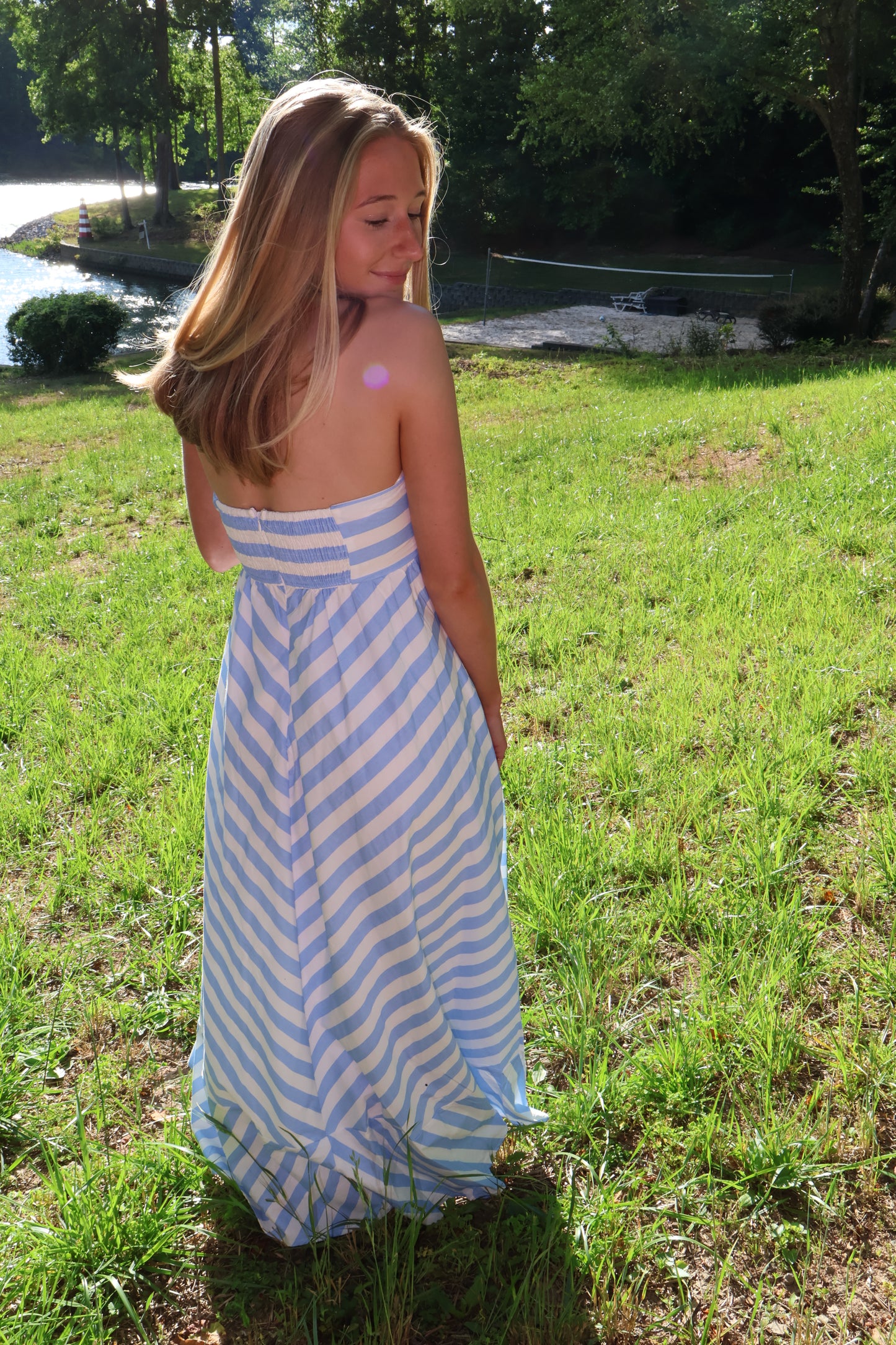 Stripes Maxi Dress