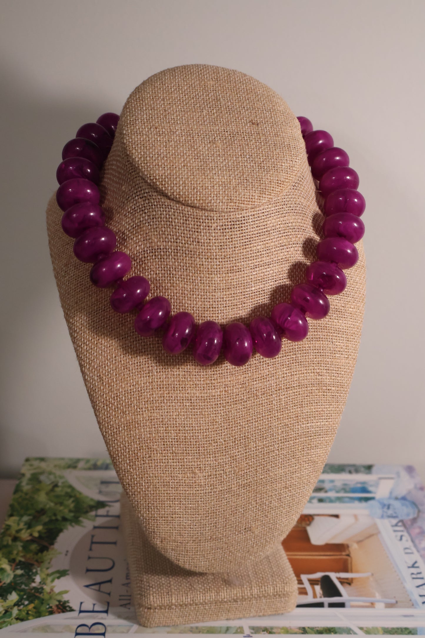 Jillian Necklace: Purple