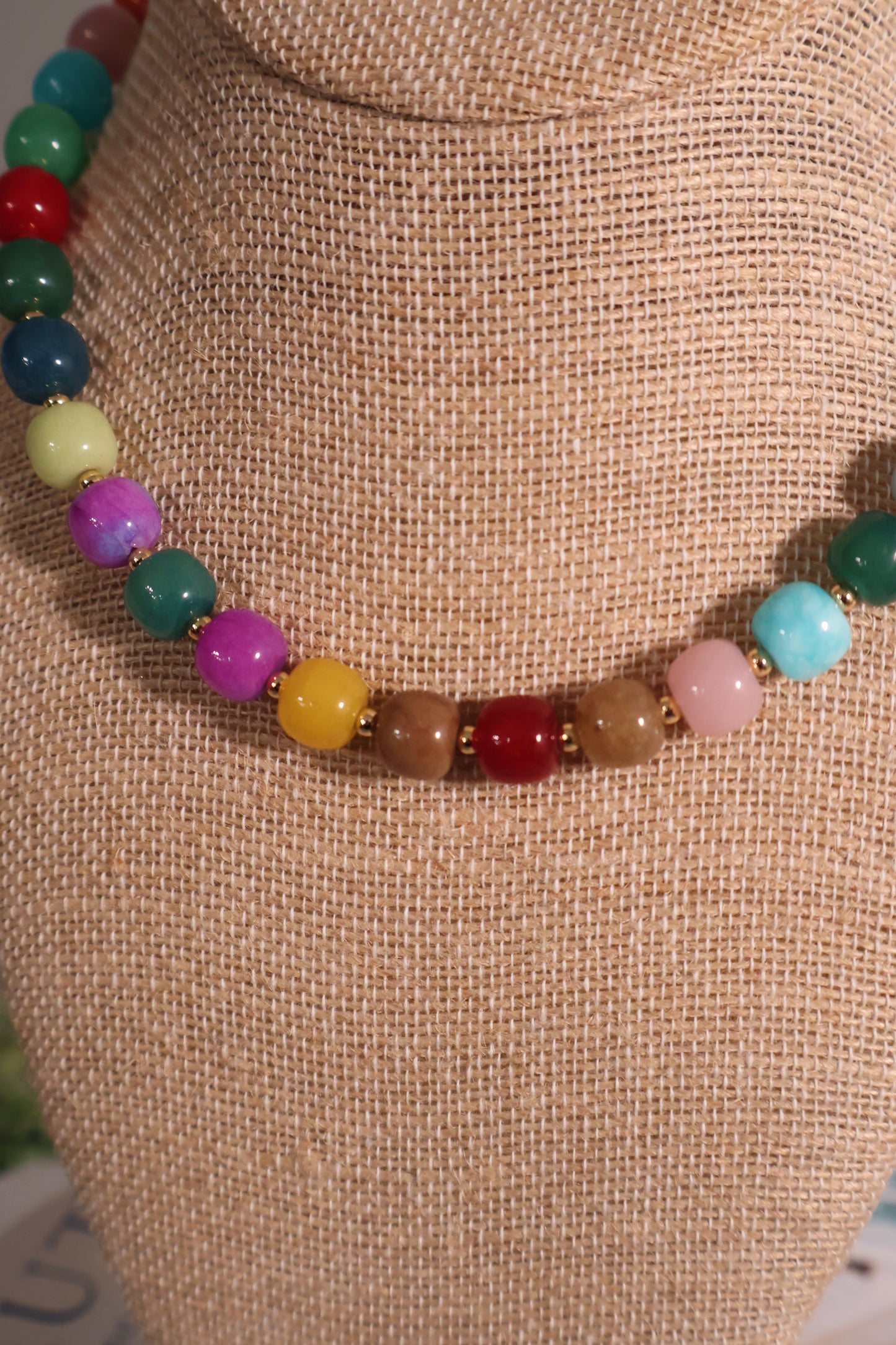 Jackie Necklace: Colorful