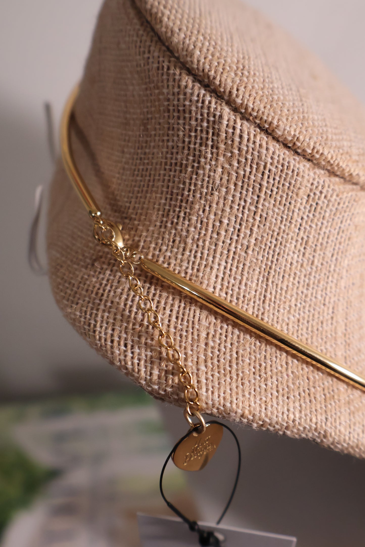Bezel Set Oval Stone Necklace