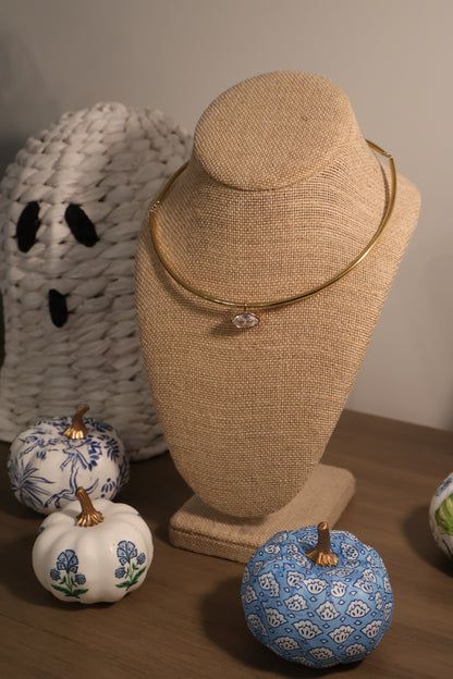 Bezel Marquise Stone Necklace