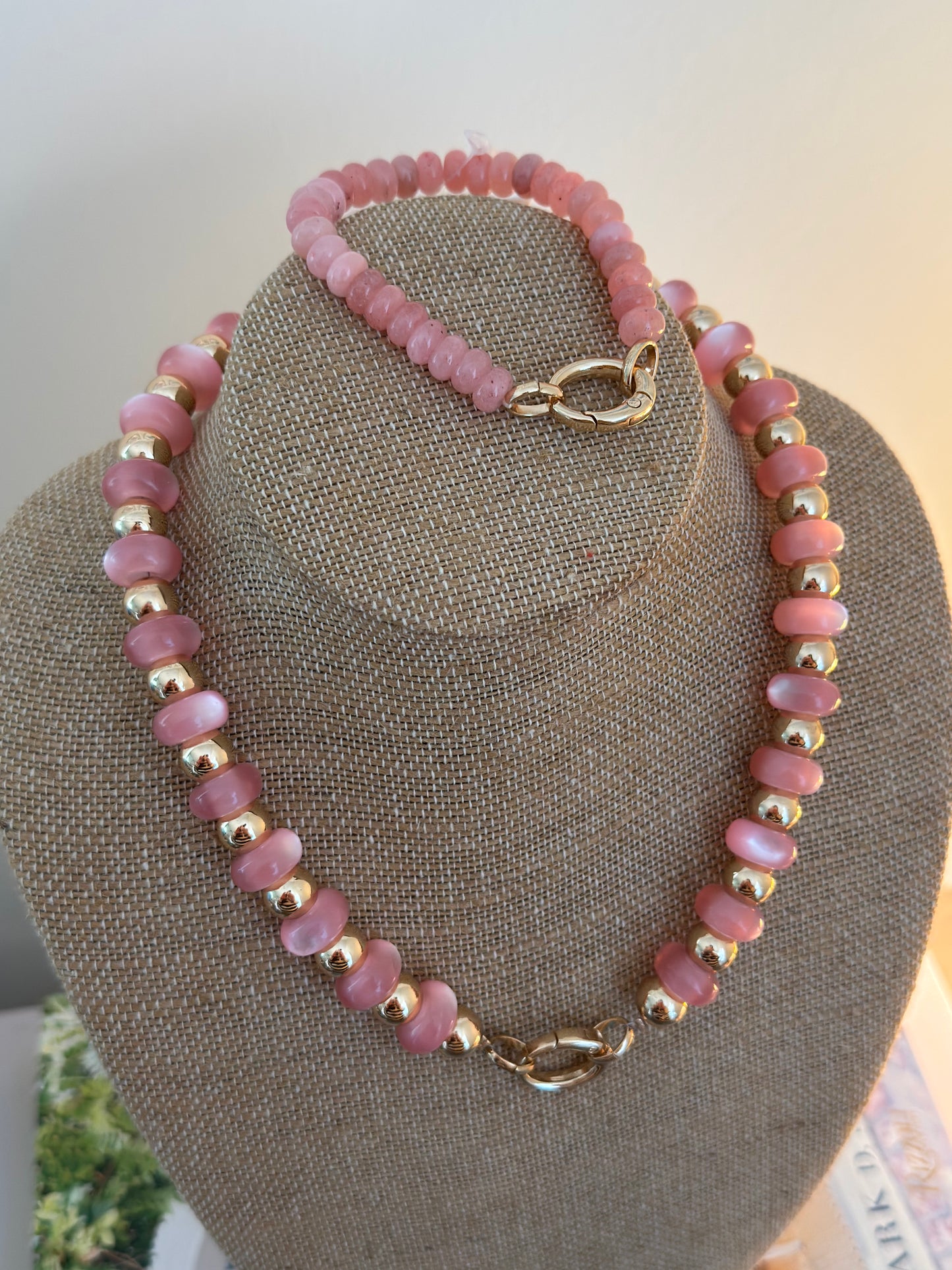 Summer Beaded Bracelet - Pink