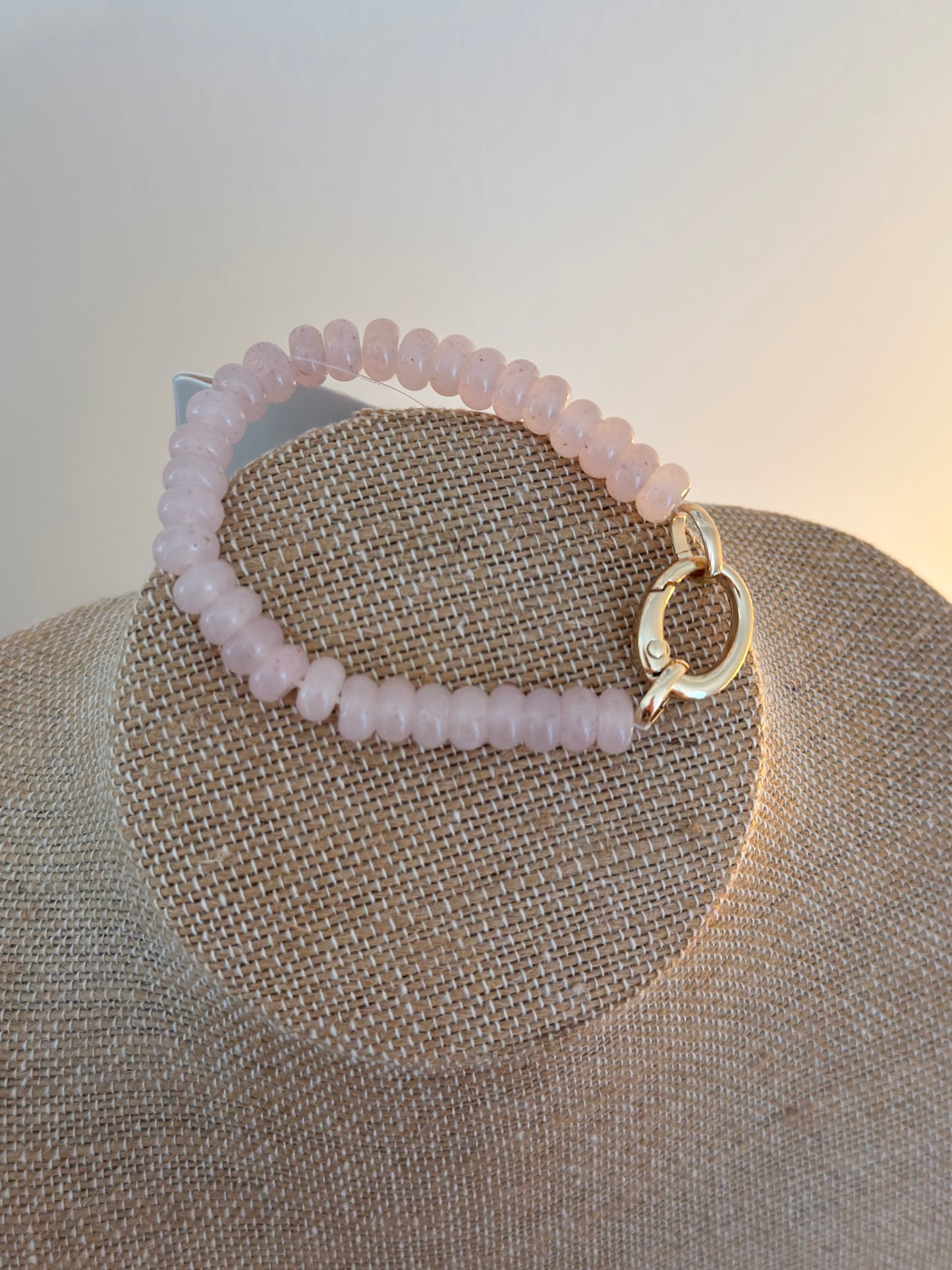 Summer Beaded Bracelet - Light Pink