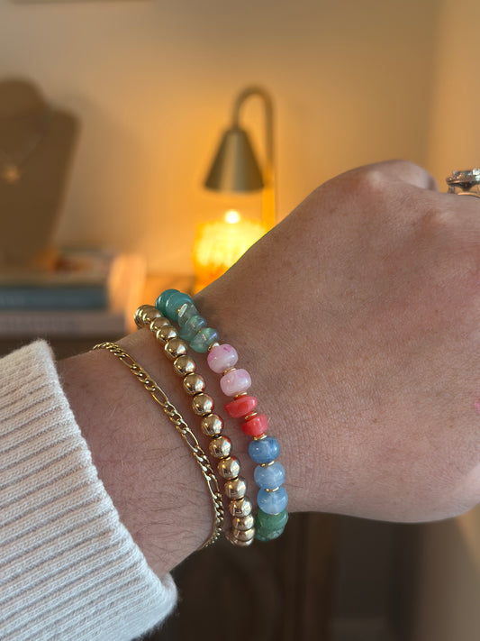Multi & Gold Bracelets