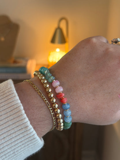 Multi & Gold Bracelets