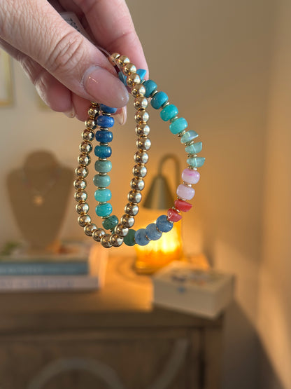 Multi & Gold Bracelets