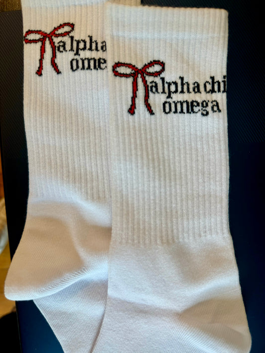 Greek Bow Socks