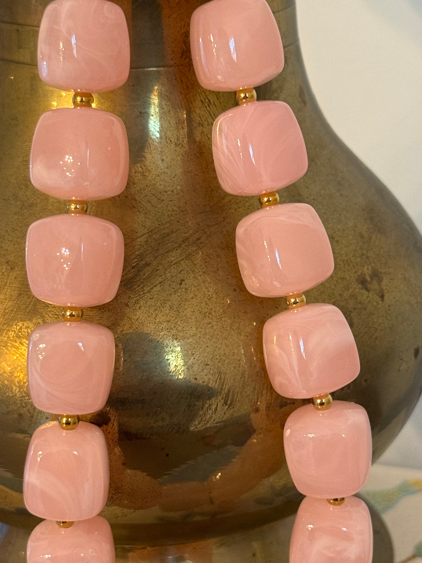 Harper Necklace - Peach