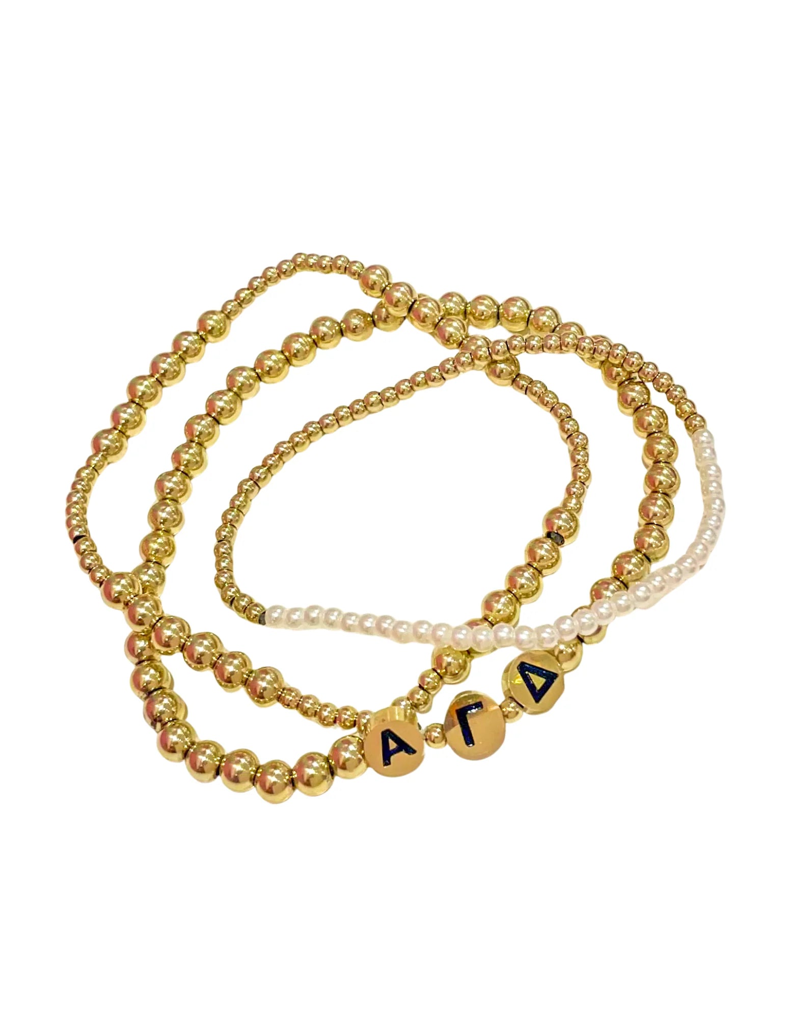 The Everyday Gold Bracelet Sorority Stack – Pink Poppy Shoppe