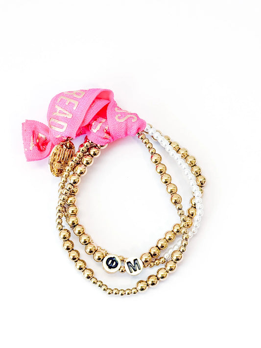 The Everyday Gold Bracelet Sorority Stack