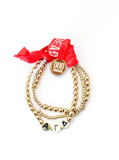 The Everyday Gold Bracelet Sorority Stack