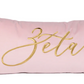 Velvet Embroidered Sorority Pillow