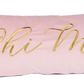 Velvet Embroidered Sorority Pillow