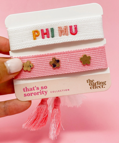 Sorority Embroidered Bracelets
