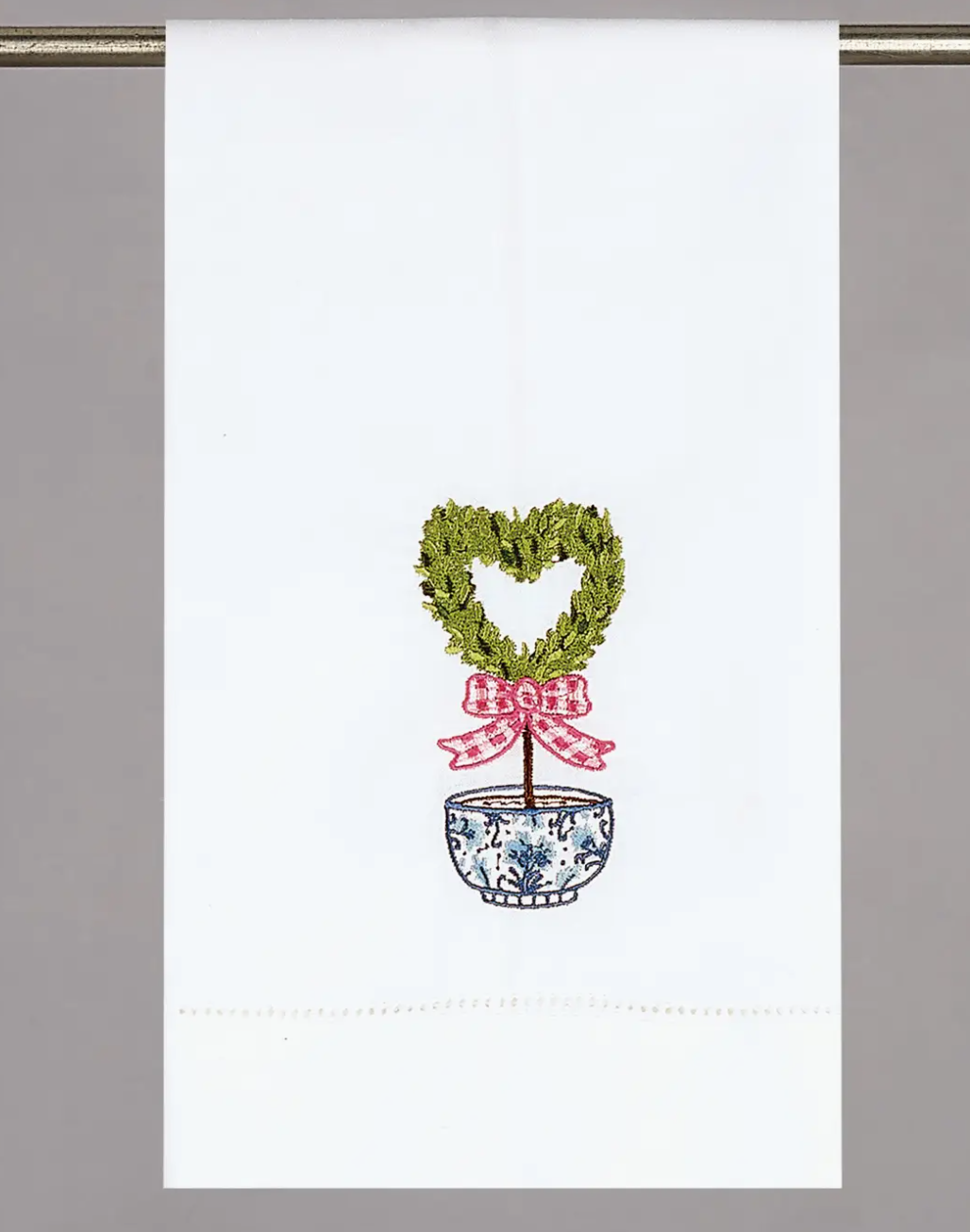Heart Topiary Hand Towel