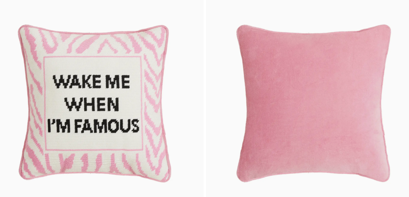 Wake me When I'm Famous Pillow