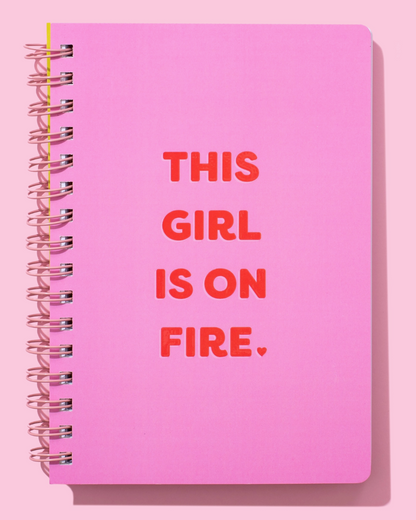 Girl on Fire Notebook