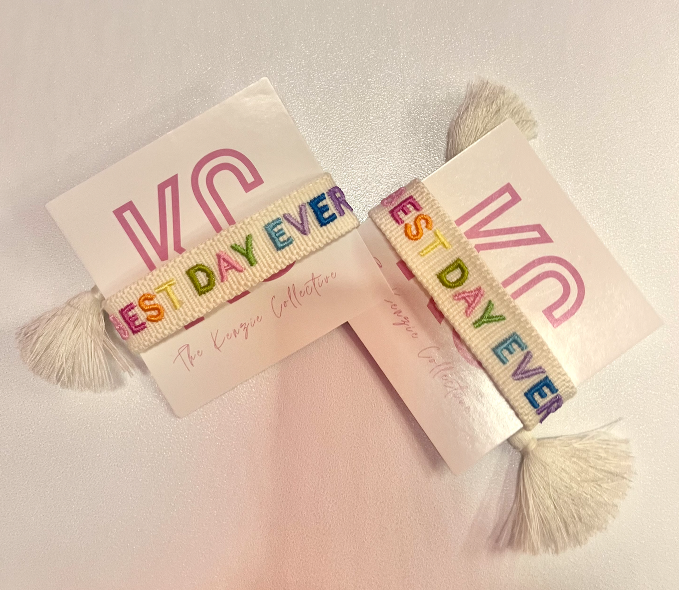 Best Day Ever embroidered bracelet