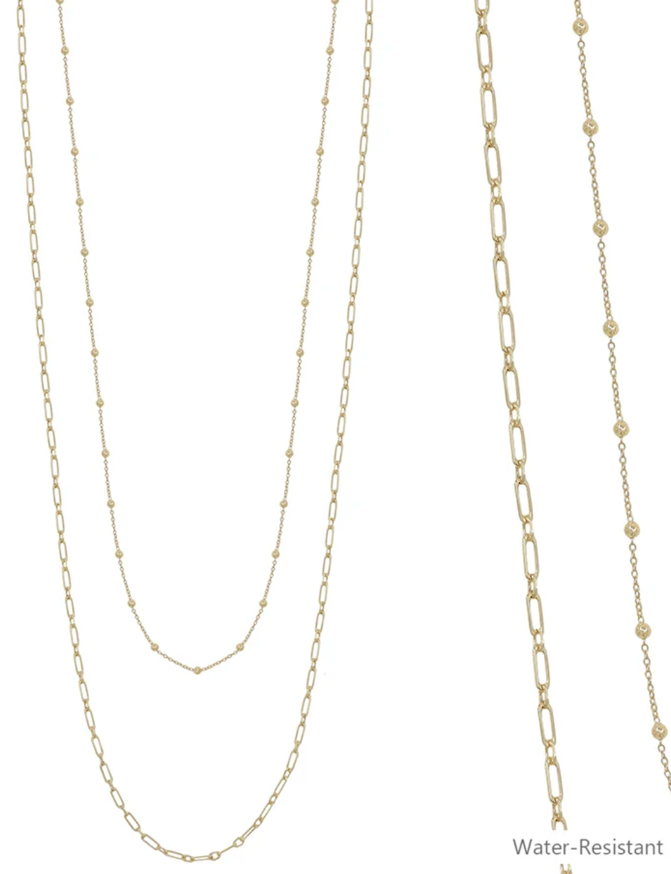 Gold Open Box Chain Pairing