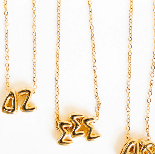 Bubble Letter Sorority Necklace