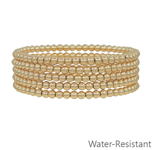 Gold Set of 5 Bracelet Stack