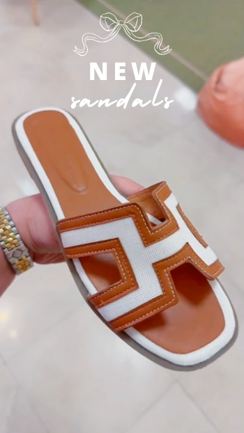 Luca Tan & White Sandal