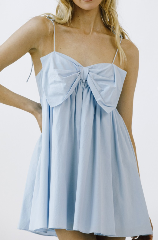 Ribbons Dress - BLUE