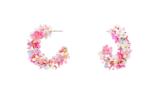 Floral Hoop- PINK