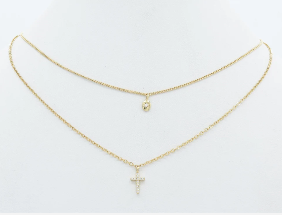 Gold Cross Necklace
