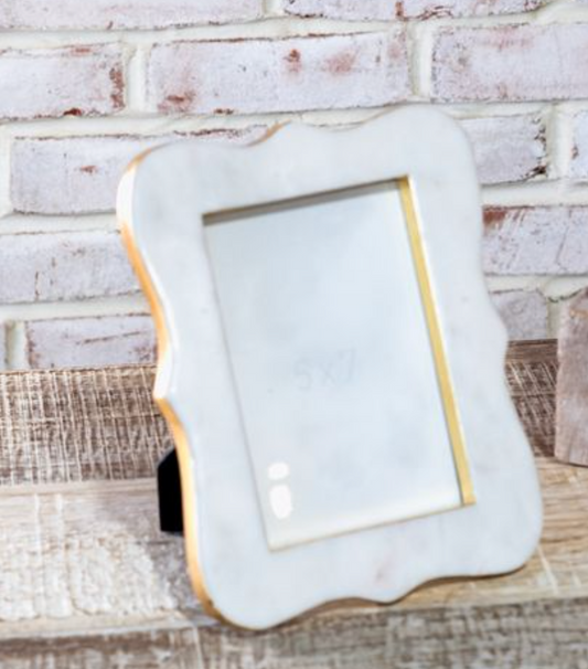 French Curve Marble Frame
