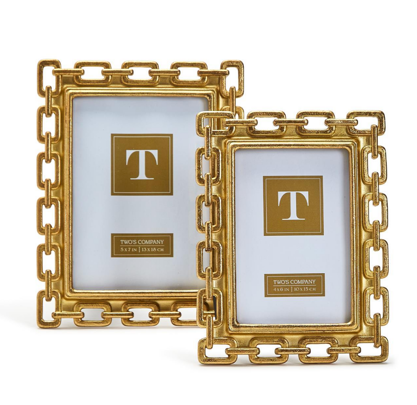 5x7 Gold Chain Frame