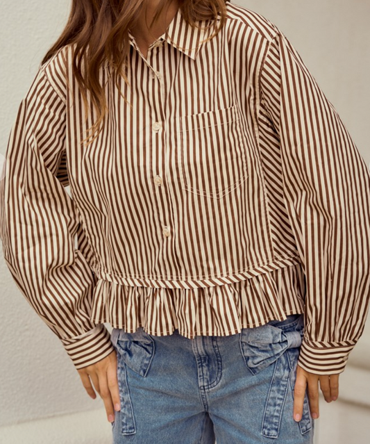 Stripe Raglan Top