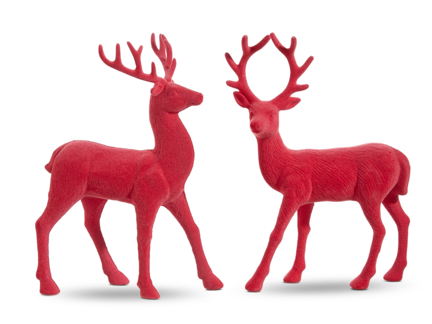 12.5" Pink Velvet Reindeer