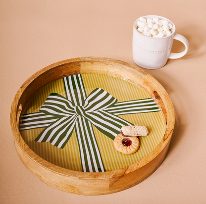 Holiday Wood Tray