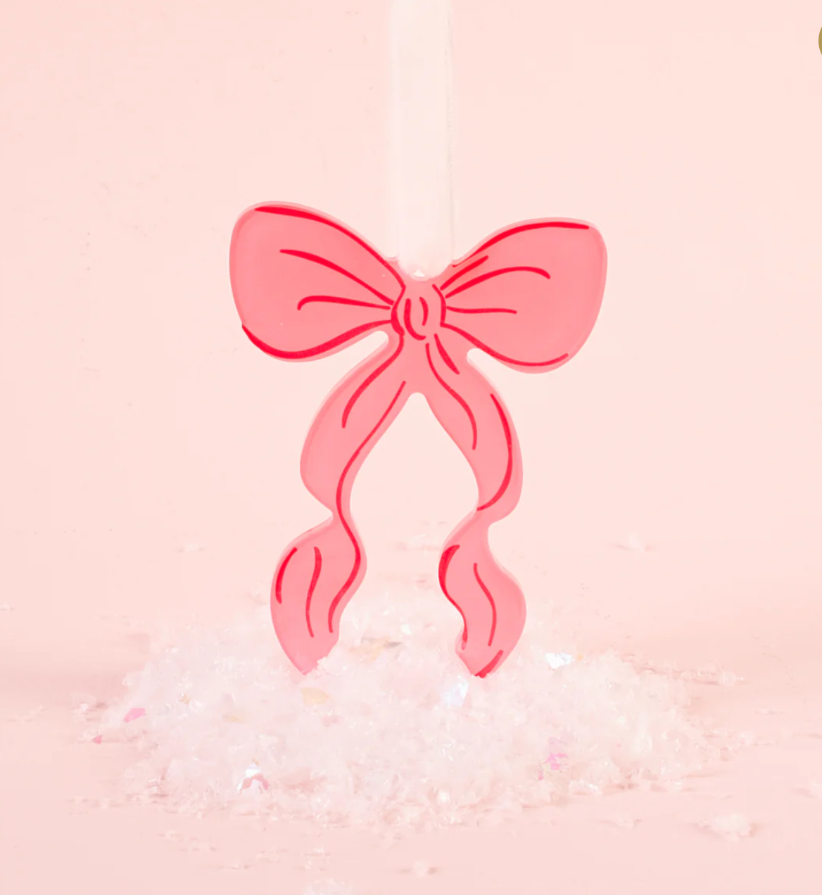 Bow Acrylic Ornament