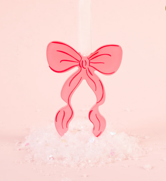 Bow Acrylic Ornament