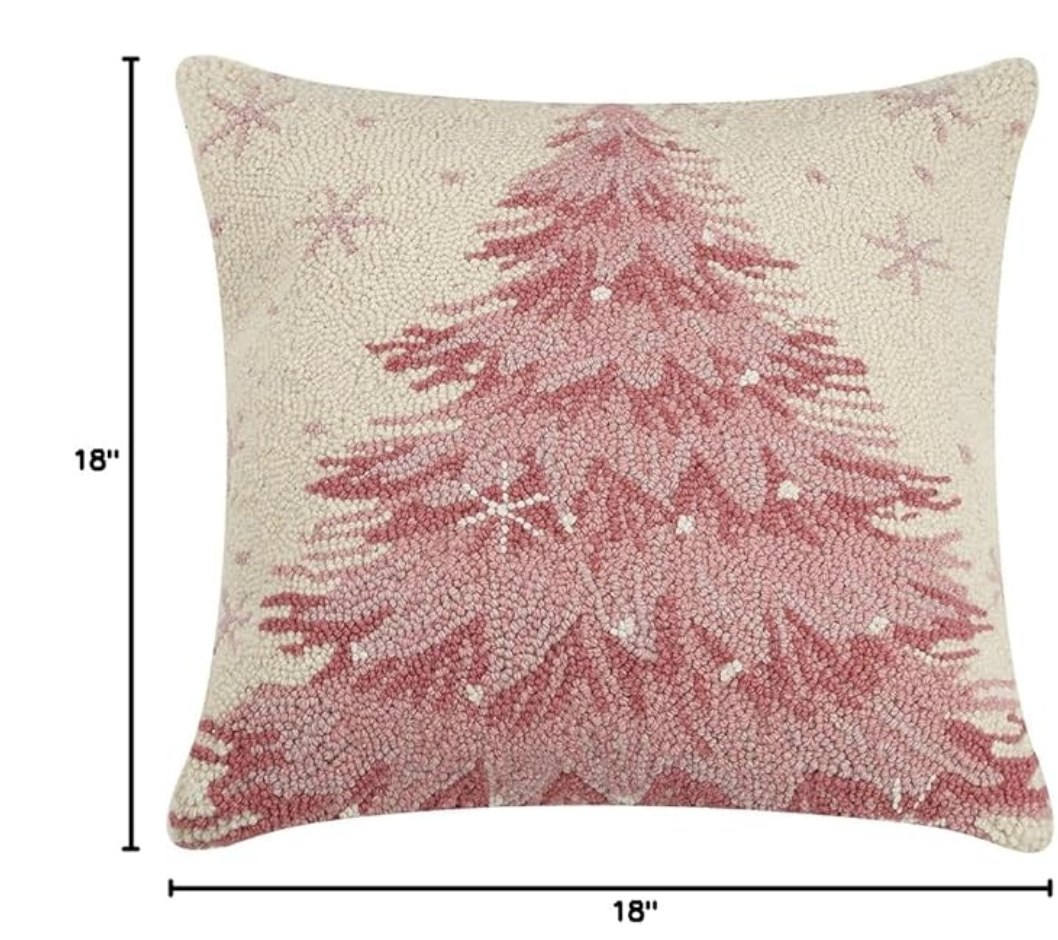 Pink Tree Hook Pillow