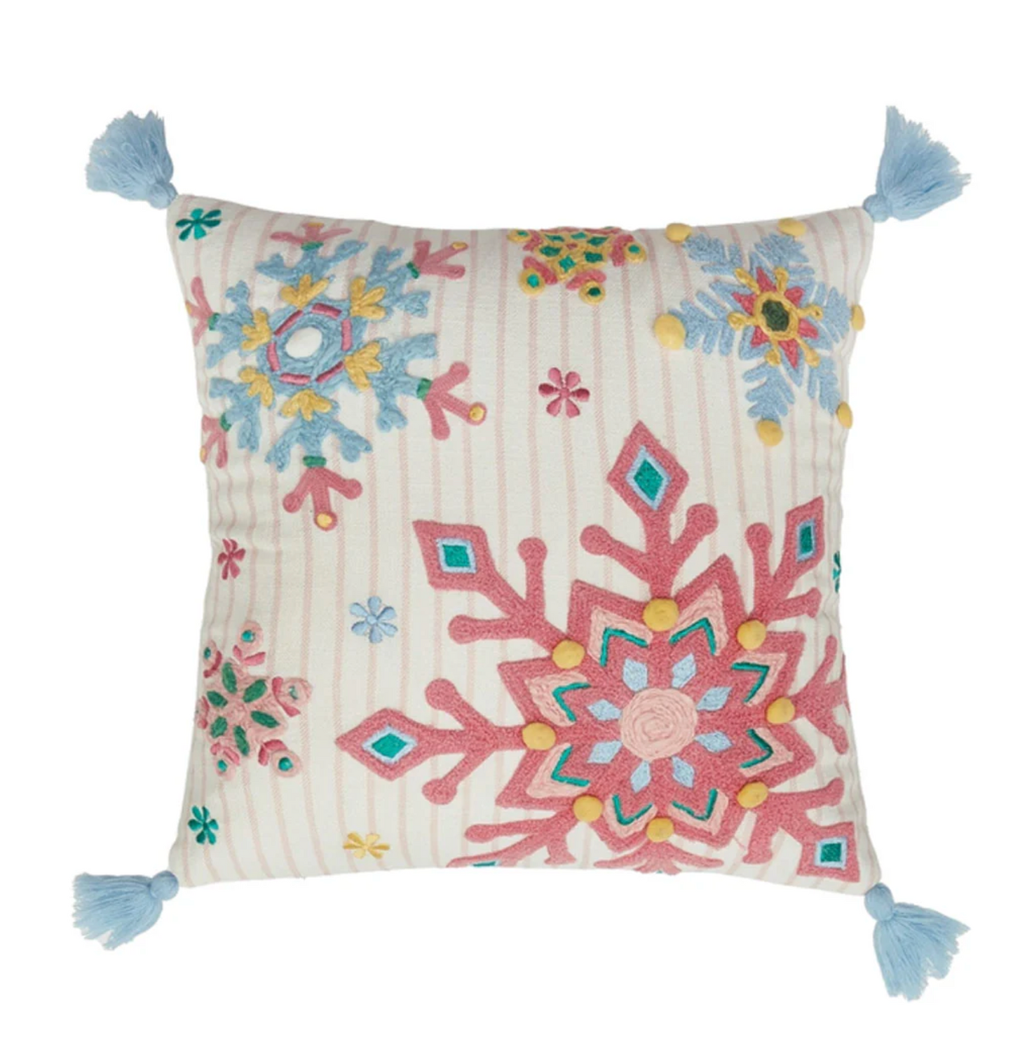 Holiday Bright Snowflake Pillow