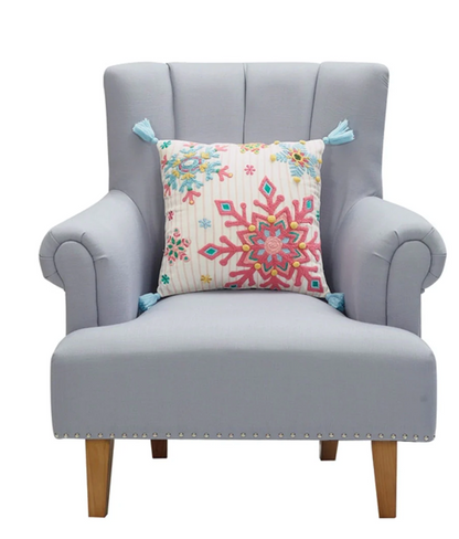 Holiday Bright Snowflake Pillow