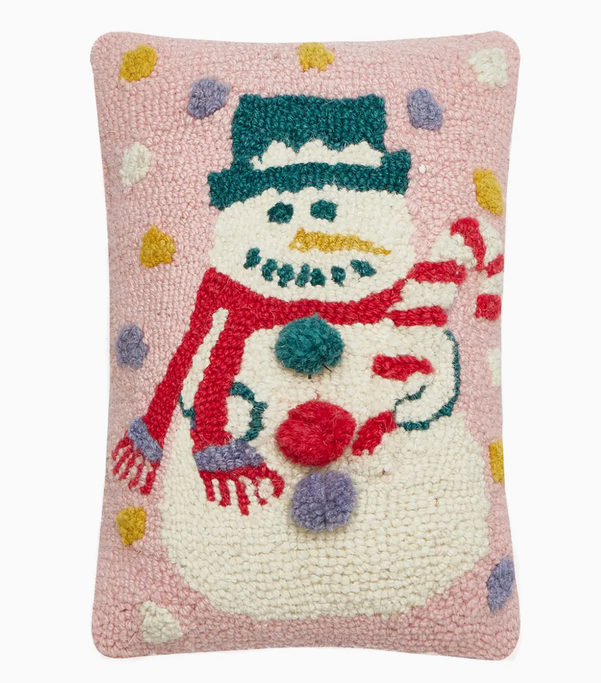 Pink Snowman Hook Pillow