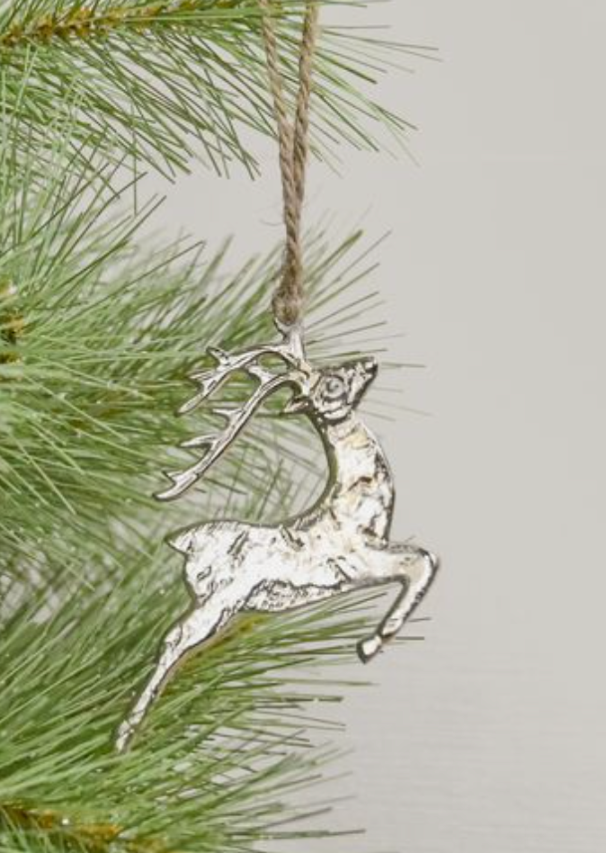 Metal Reindeer Ornament