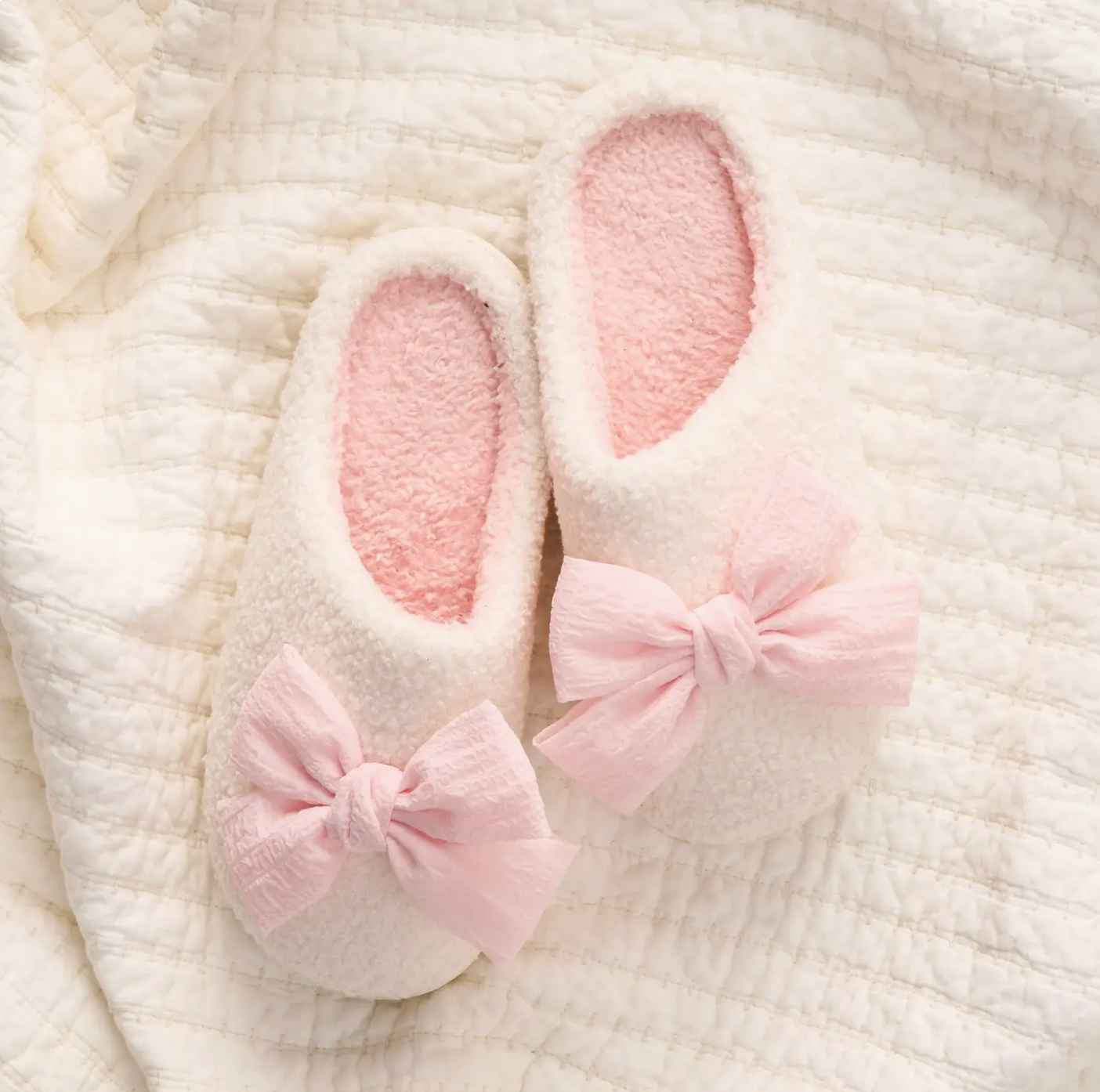 Betty Bow Slipper:  Pink