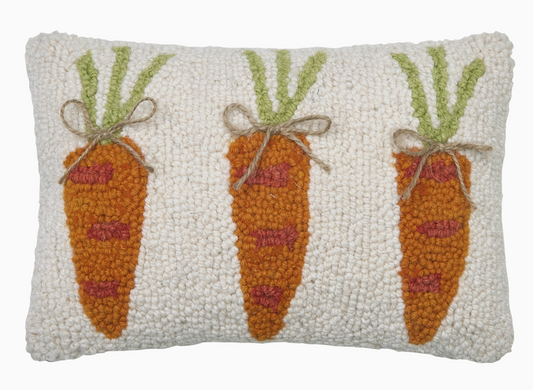 Three Carrot Pillow